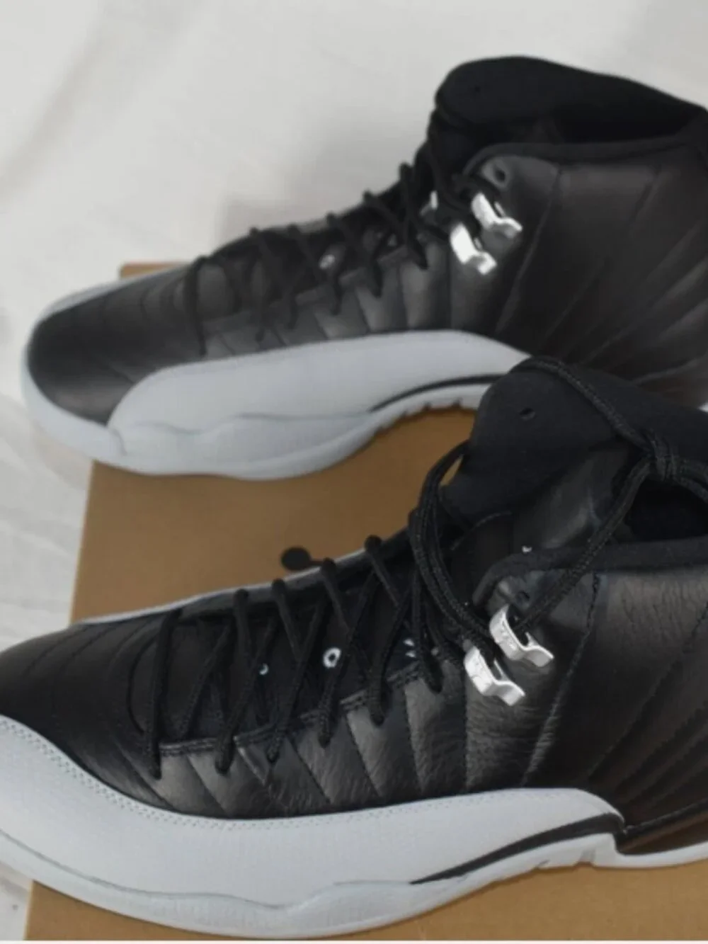Jordan 12 Retro Lifestyle Sneakers Barons Mens Black
